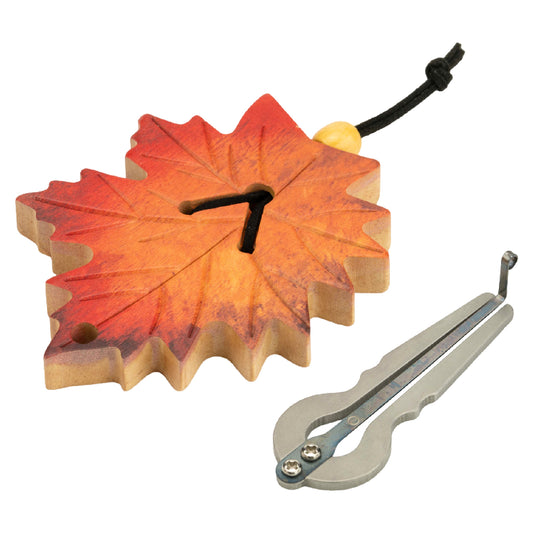 Suttaya Handmade Jaw Harp Set – Stainless Steel Mouth Harp with Maple Leaf Wooden Case, Portable Musical Gift for Beginners & Professionals